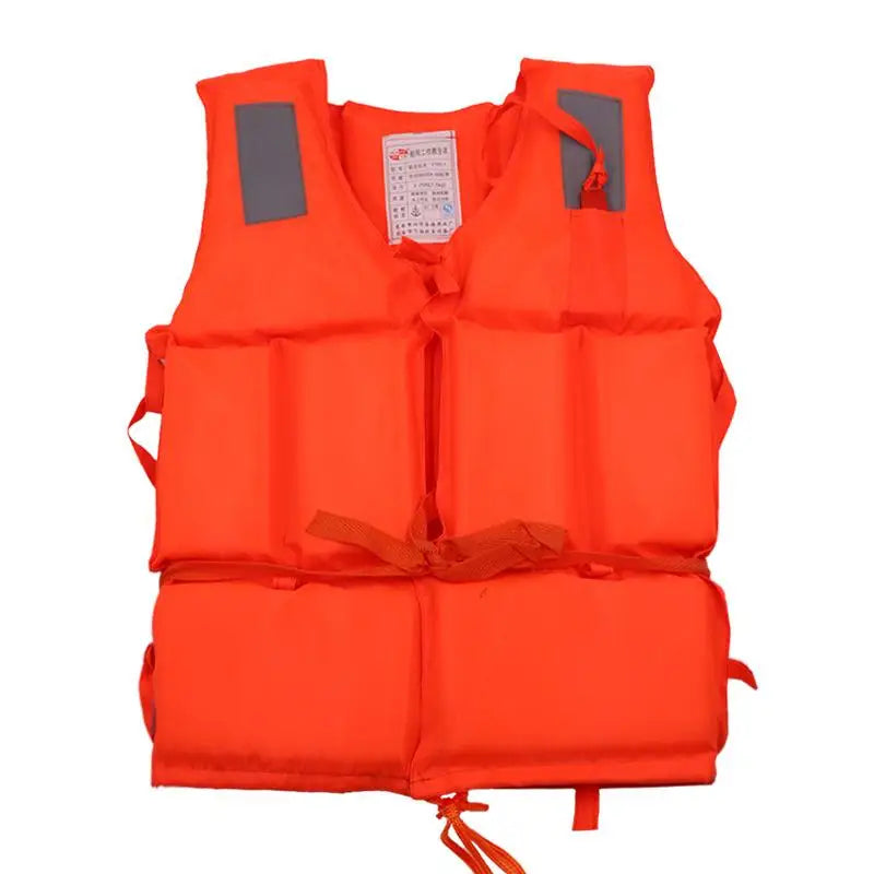 Life Jacket Orange Useful Adult Childen Foam Flotation Swimming Life Jacket