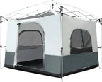 Pop Up  Tent for 10x10ft & 10x20ft, Converts to Camping Shelter, Fits 4-6 Person