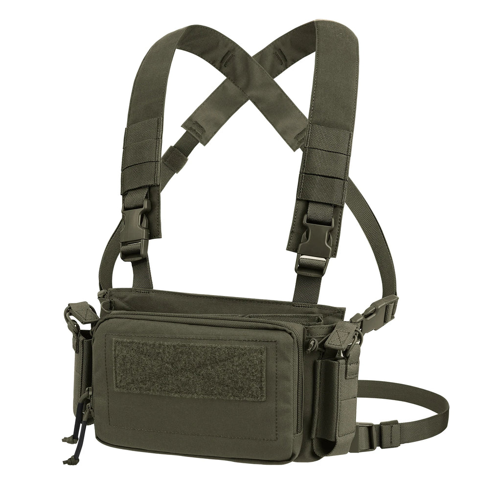 Tactical Micro D3CR Chest Rig with Triple 5.56 7.62 9mm Magazine Pouch