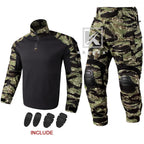 Camouflage Combat Uniform Clothing Hunting Hiking Tactical Shirt & Pants