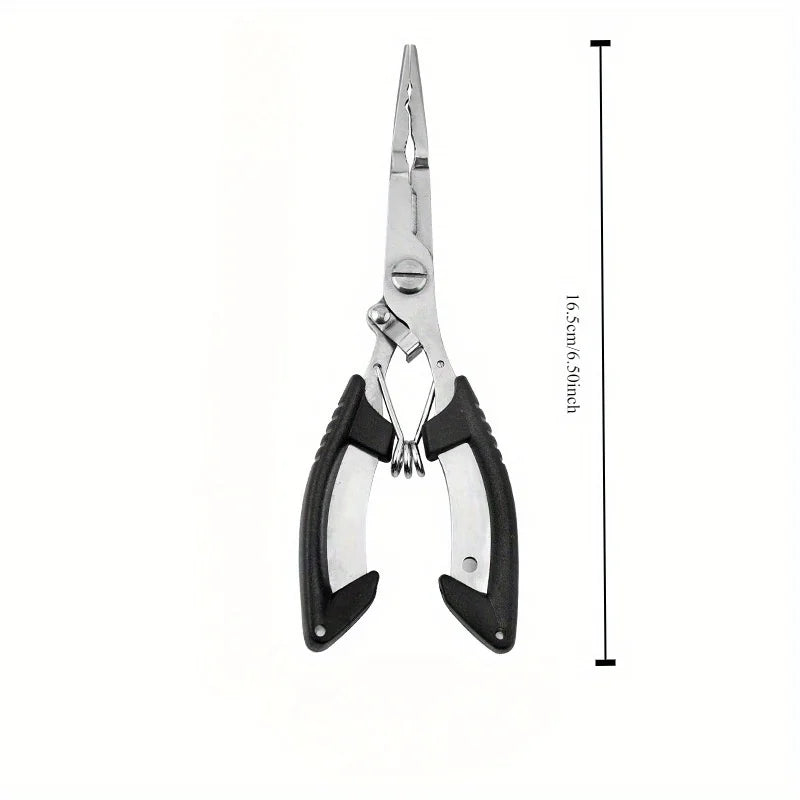 Fish Pliers Ergonomics Anti-slip High-strength Multifunctional Cut Fishing Line Fishing Tied Hooks Pliers Angling Equipment