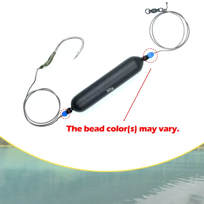 Catfish Fishing Rig - Wood Float & PE Line Single Hook Kit for Carp | Multiple Sizes