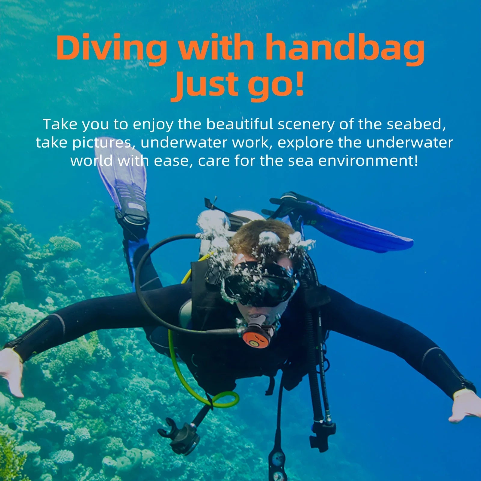 TUXING Scuba Diving Snorkel Equipment Diving Mobile Ventilator
