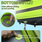 Portable Space Saving Basin with Built-in Sink and Storage Function - Perfect for Outdoor Camping Travel Home Folding Basin