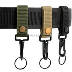 1PCS Tactical Molle Key Ring Chain Gear Clip Key Keeper Keychain