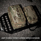 Tactical Modular Pouch Set Outdoor Backpack Organizer Travel Suitcase