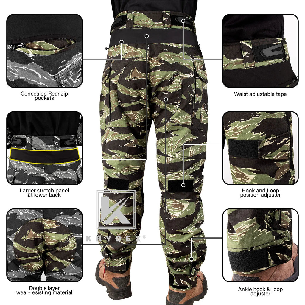 Camouflage Tactical Combat Pants Tactical Combat Trousers Knee Pads
