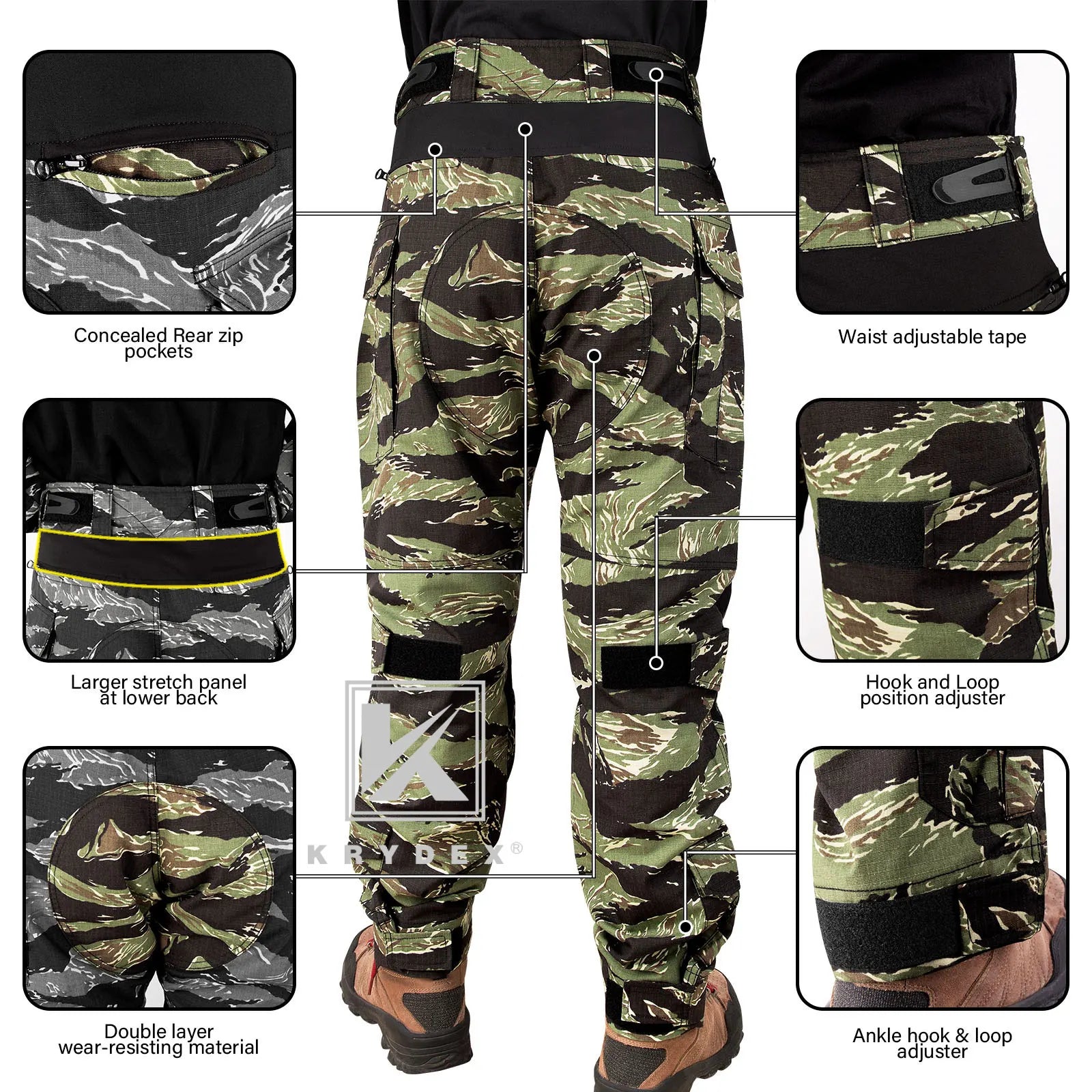 Camouflage Tactical Combat Pants Tactical Combat Trousers Knee Pads