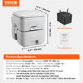 Portable Toilet for Camping Push-Button Pressurized Flush