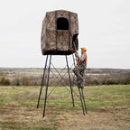 7' Tall Quad Pod Hunting Blind with 4 Zippered Windows -