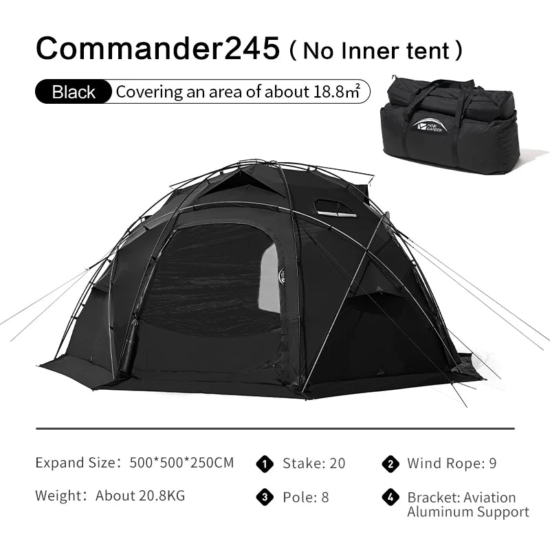 Commander Dome Tent Shelter Waterproof Windproof Ultra-ligh