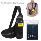 Diving Set with Breather/Relief Valve//Strap/Diving Goggles Oxygen