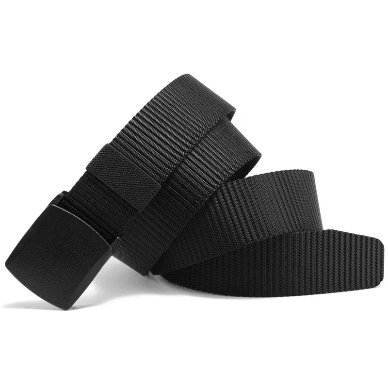 Automatic Buckle Nylon Belt, Fashionable MEN'S Canvas Outdoor Belt,