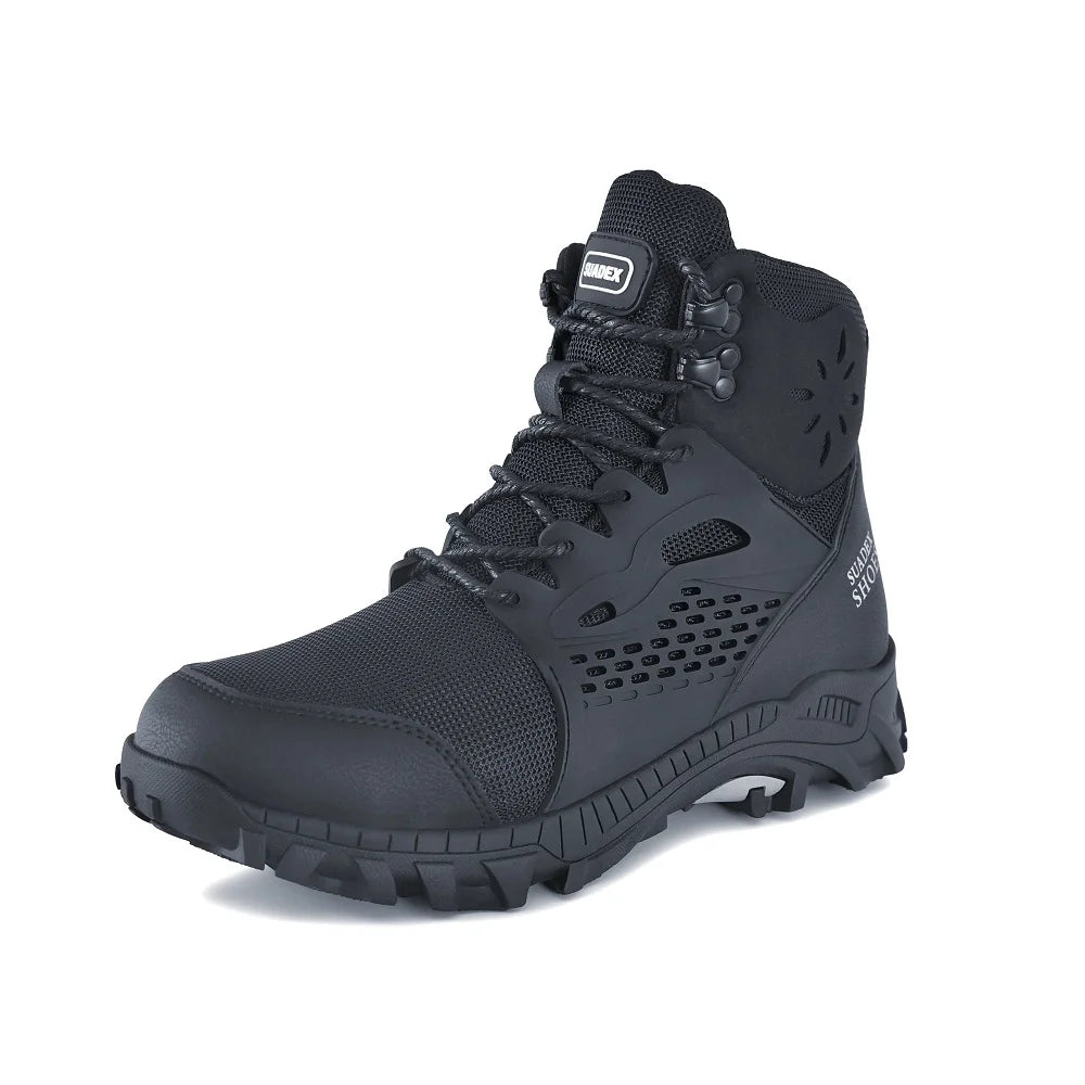 Safety Boots Men Work Shoes Anti-Smashing Steel Toe Work Safety Shoes