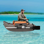 Outdoor Fishing Boat Inflatable Boat Raft with Pump Adjustable Backrest