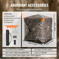 Hunting Blind  270° See Through Ground Blind 1-2 Person for Hunting