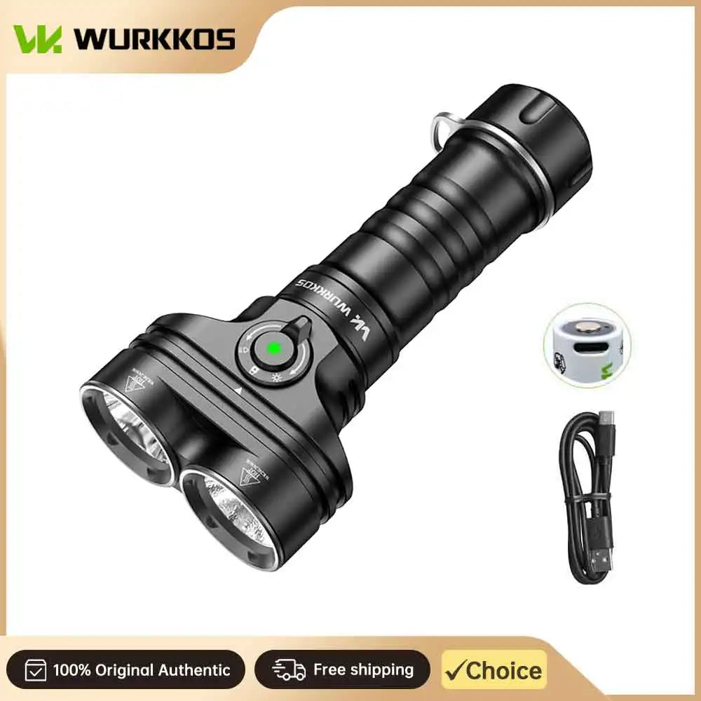 Diving Flashlight, 6000 Lumens, Rechargeable 26800 Battery, Magnetic Switch,