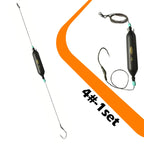 Catfish Fishing Rig - Wood Float & PE Line Single Hook Kit for Carp | Multiple Sizes